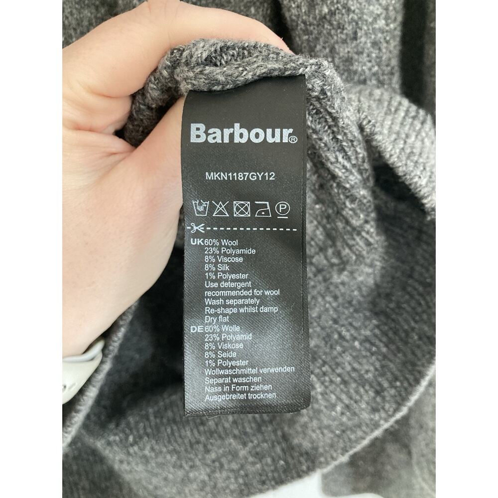Barbour Essential Tisbury Quarter Zip Wool Silk Jumper Sweater Men’s XXL Preppy - Picture 5 of 8